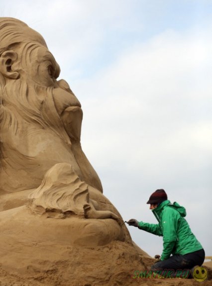 Фестиваль скульптуры из песка в Уэстон-сьюпер-Мэр 