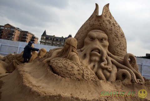 Фестиваль скульптуры из песка в Уэстон-сьюпер-Мэр 