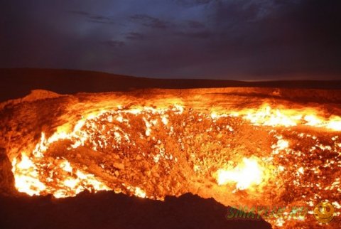 Уникальный газовый кратер Дарваза