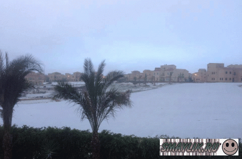 В Египте впервые за 122 года выпал снег  