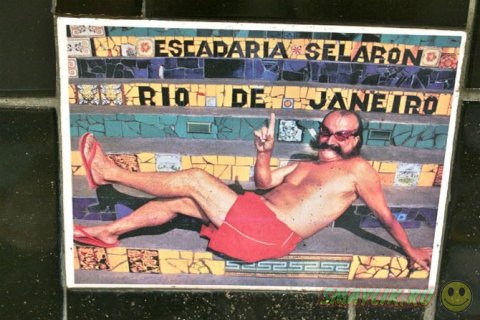 Современная достропримечательность Рио-де-Жанейро - лестница Селарона