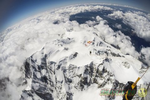 Прыжок над самой высокой вершиной Австрийских Альп