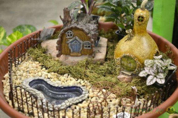 Сказочный мир миниатюрных садов в обычных цветочных горшках