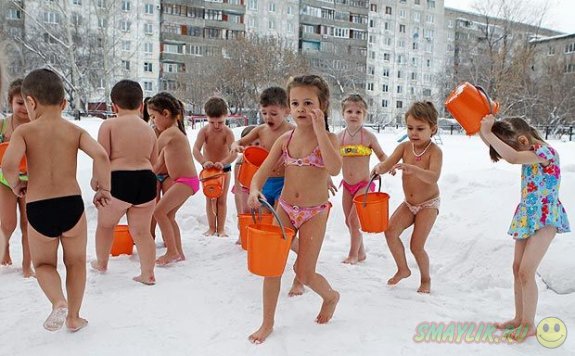 В Барнауле дети закаляются с младенчества