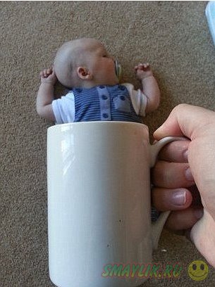 Baby mugging: Малыши в чашках