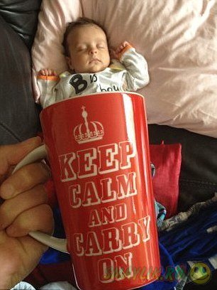 Baby mugging: Малыши в чашках