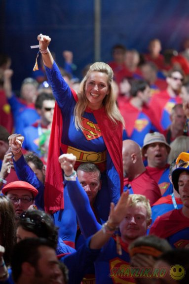 В Великобритании слет фанатов «Супермена» установил рекорд Гиннеса