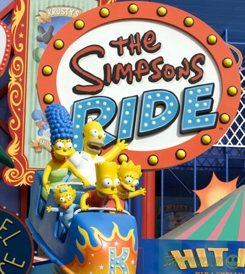 Город Симпсонов в парке Universal Studios Orlando 