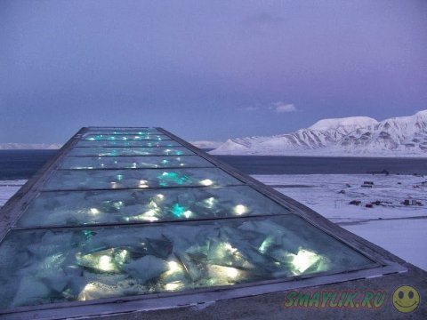 Огромное хранилище семян в Норвегии