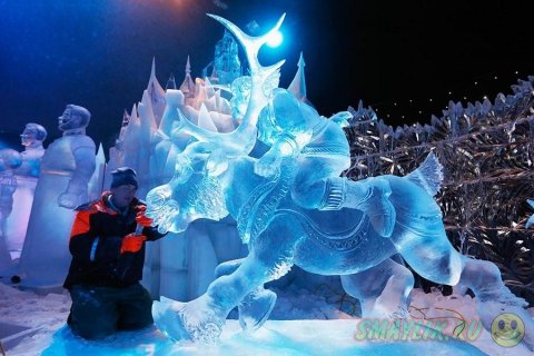 Фестиваль снежной и ледовой скульптуры в Брюгге 