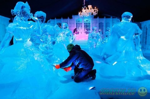 Фестиваль снежной и ледовой скульптуры в Брюгге 