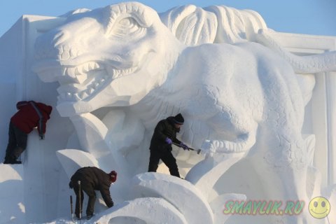 В преддверии начала фестиваля снежных скульптур Art Expo