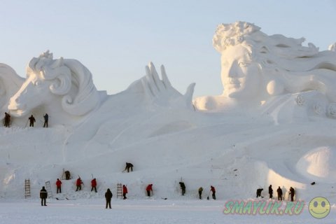 В преддверии начала фестиваля снежных скульптур Art Expo