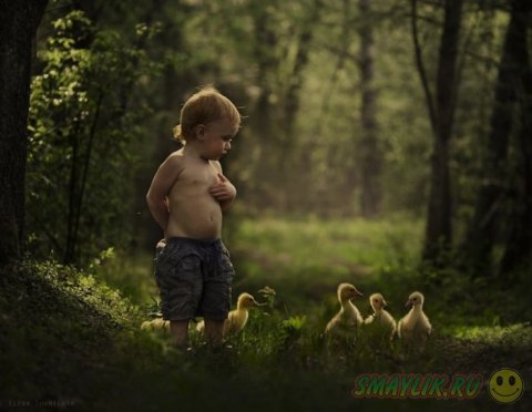 Ребята и зверята в фотографиях Елены Шумиловой
