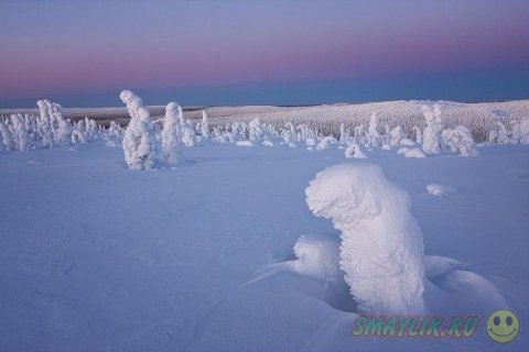 Удивительно красивые снежные скульптуры созданные природой