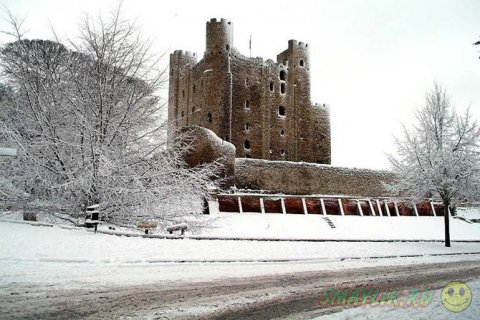 Старинные замки зимой
