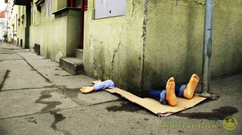 Смешные провокации уличного художника из Милана
