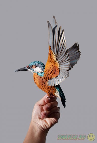 Невероятно реалистичные птички из бумаги, созданные колумбийской художницей