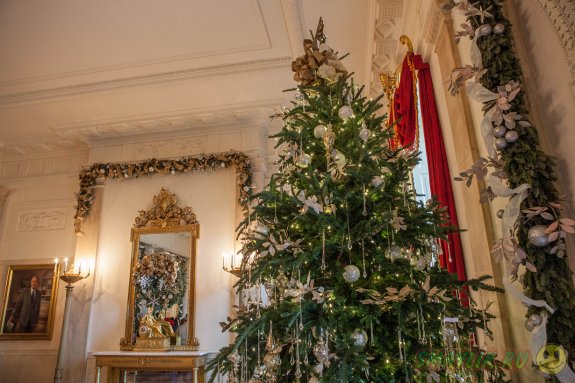 Белый дом в период рождественских праздников