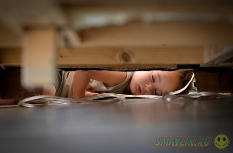 Малыши могут уснуть в любых условиях и прекрасно при этом выспаться